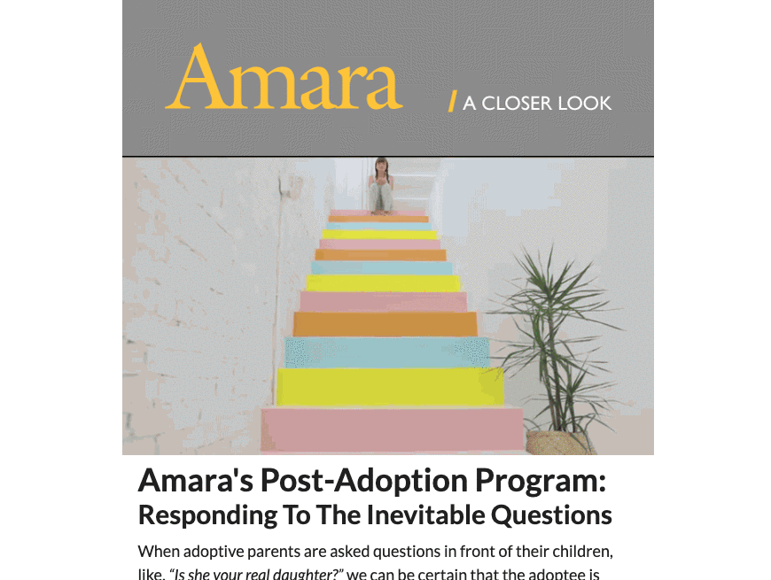Amara: A Closer Look Email Campaign